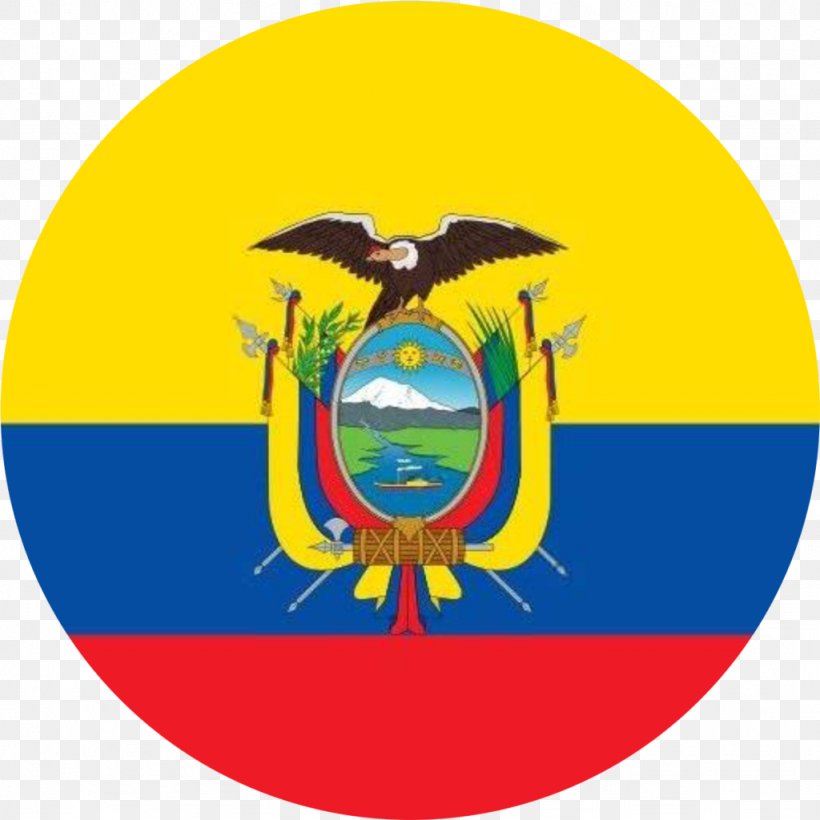 Flag Of Ecuador Flag Of Colombia Flag Of Brazil, PNG, 1024x1024px, Ecuador, Coat Of Arms Of Ecuador, Flag, Flag Of Brazil, Flag Of Cambodia Download Free