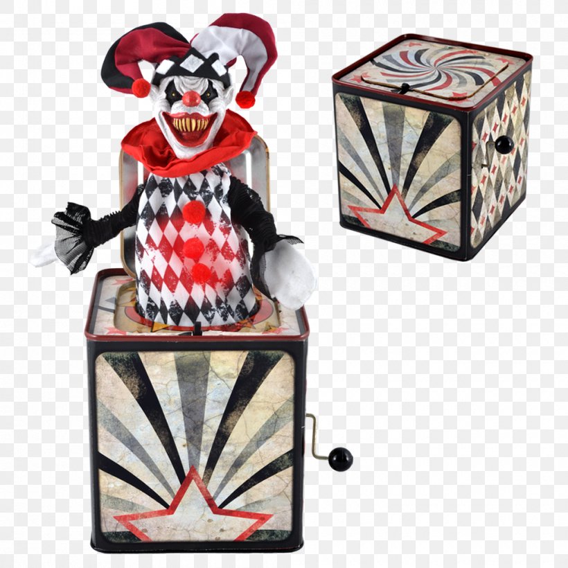 Jack-in-the-box Clown Halloween Jester Costume, PNG, 1000x1000px, Jackinthebox, Box, Carnival, Clown, Costume Download Free