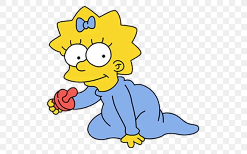 Maggie Simpson Homer Simpson Marge Simpson Bart Simpson Lisa Simpson, PNG, 512x512px, Maggie Simpson, Animal Figure, Area, Art, Artwork Download Free