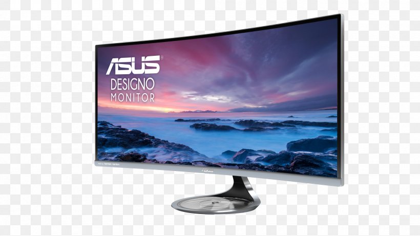 ASUS Designo Curve Monitor MX34VQ Computer Monitors 21:9 Aspect Ratio Harman Kardon, PNG, 2000x1125px, 219 Aspect Ratio, Asus Designo Curve Monitor Mx34vq, Advertising, Asus, Computer Download Free