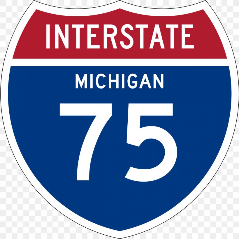 Interstate 75 In Ohio Interstate 75 In Michigan Georgia Mackinac Bridge US Interstate Highway System, PNG, 1200x1200px, Interstate 75 In Ohio, Area, Blue, Brand, Exit Number Download Free