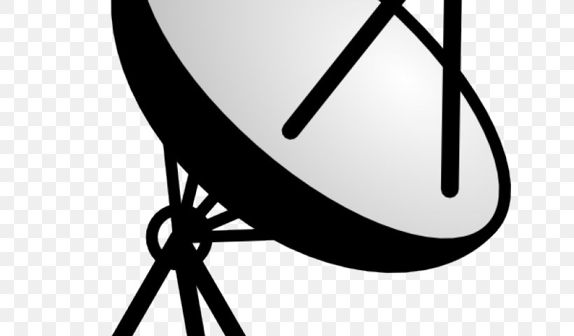 Satellite Dish Clip Art Dish Network Parabolic Antenna Radio Receiver, PNG, 640x480px, Satellite Dish, Antenna, Black And White, Cable Television, Dish Network Download Free