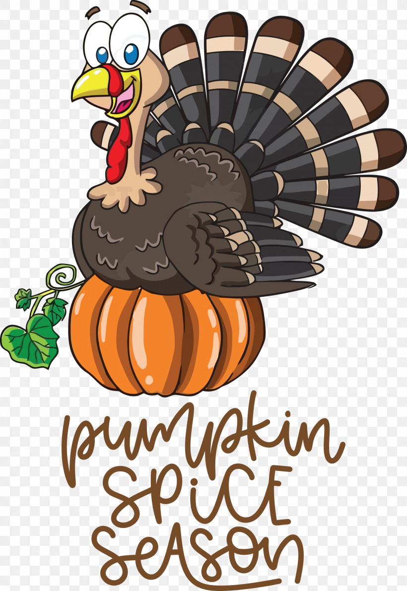 Autumn Pumpkin Spice Season Pumpkin, PNG, 2064x3000px, Autumn, Cartoon, Chicken, Domestic Turkey, Drawing Download Free