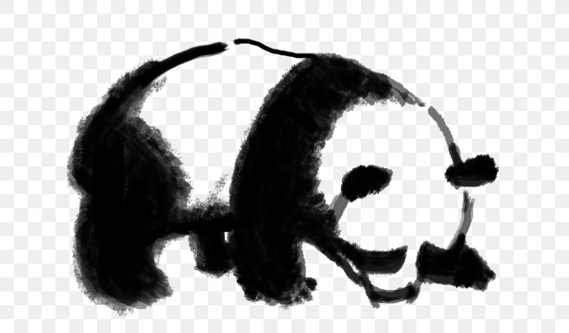 Giant Panda National Treasure Bear, PNG, 640x480px, Giant Panda, Bear, Black And White, Drawing, Eyewear Download Free