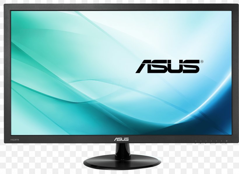 LED-backlit LCD Computer Monitors ASUS VP228H Asus LED Monitor, PNG, 3000x2195px, Ledbacklit Lcd, Asus, Cable Television, Computer, Computer Component Download Free