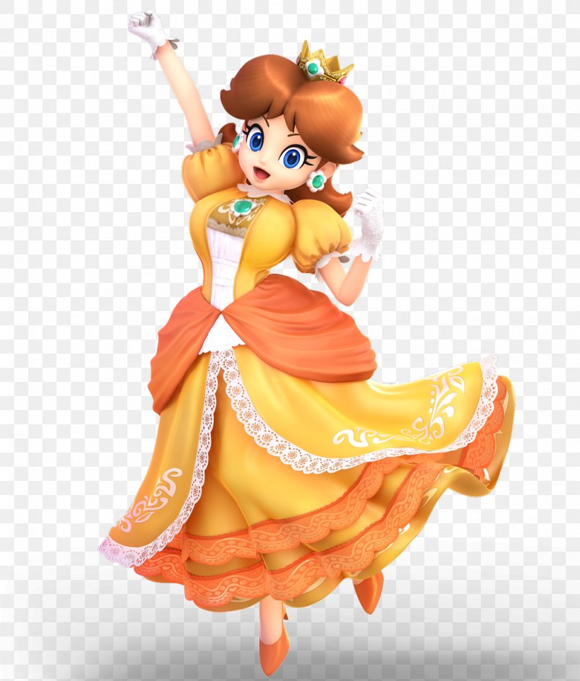 Super Smash Bros.™ Ultimate Princess Daisy Mario Bros. Princess Peach Toad, PNG, 1021x1200px, Princess Daisy, Bowser, Doll, Fictional Character, Figurine Download Free
