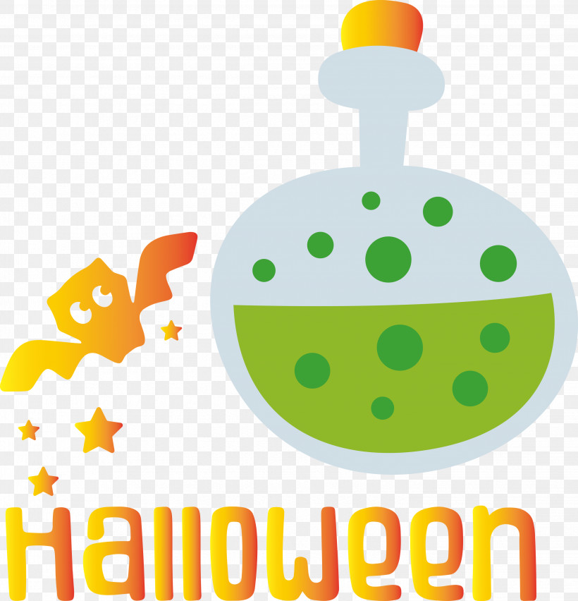 Happy Halloween Halloween, PNG, 2887x3000px, Happy Halloween, Green, Halloween, Line, Logo Download Free