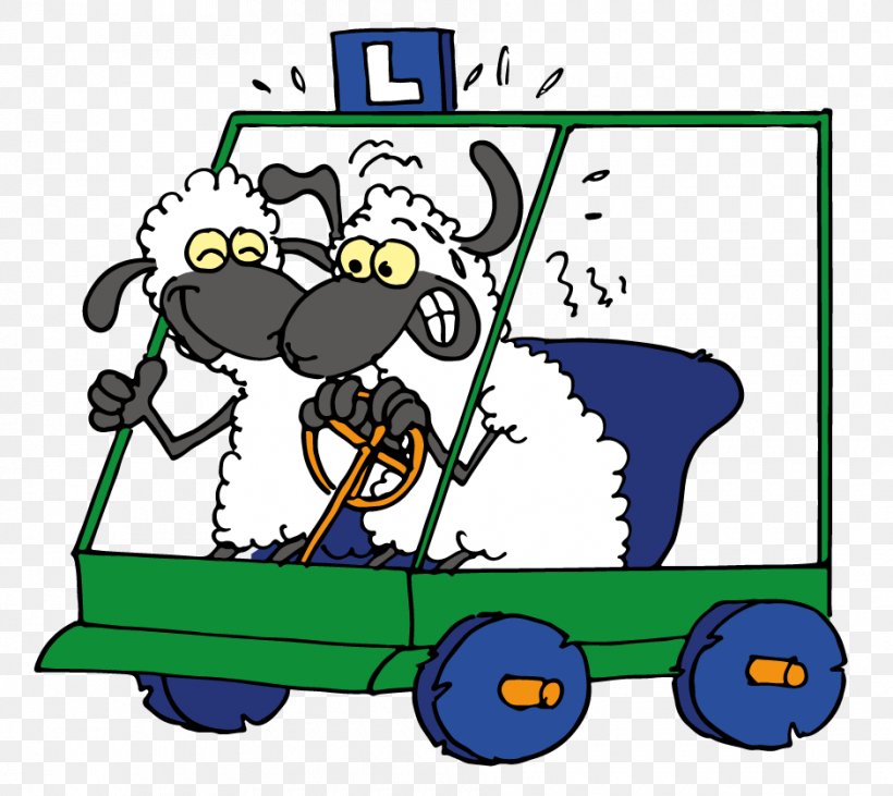 Rijschool Sheep Cartoon Driver's Education Lesauto, PNG, 940x838px, Cartoon, Area, Artwork, Breda, Car Download Free