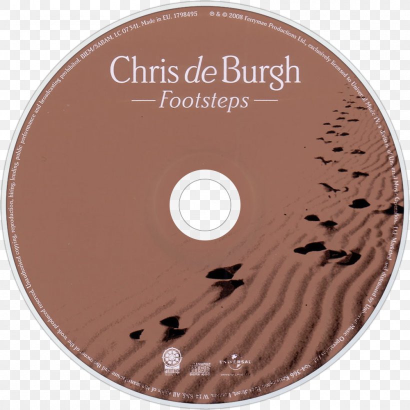 Compact Disc Footsteps Chris De Burgh, PNG, 1000x1000px, Compact Disc, Dvd, Footsteps Download Free