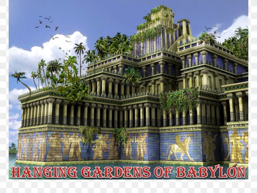 Hanging Gardens Of Babylon Ishtar Gate Seven Wonders Of The Ancient World, PNG, 1274x958px, Babylon, Babil Governorate, Babylonia, Building, Classical Architecture Download Free