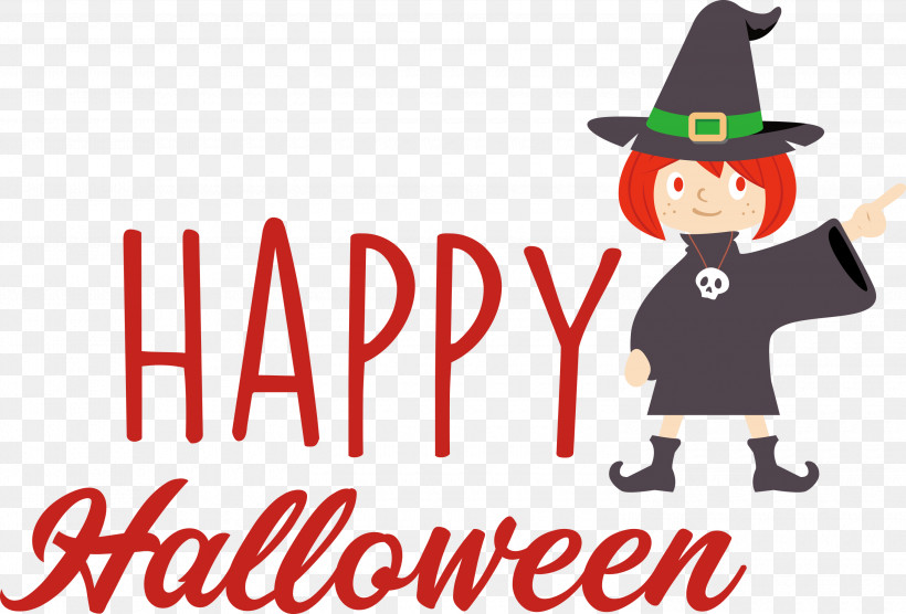 Happy Halloween, PNG, 3000x2036px, Happy Halloween, Behavior, Cartoon, Character, Happiness Download Free