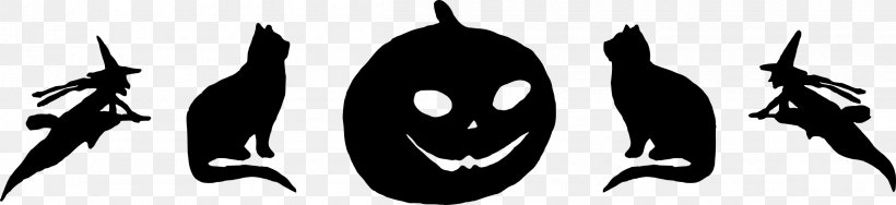 Jack-o'-lantern Halloween Silhouette Pumpkin Clip Art, PNG, 2400x552px, Jacko Lantern, Black And White, Carving, Fictional Character, Halloween Download Free
