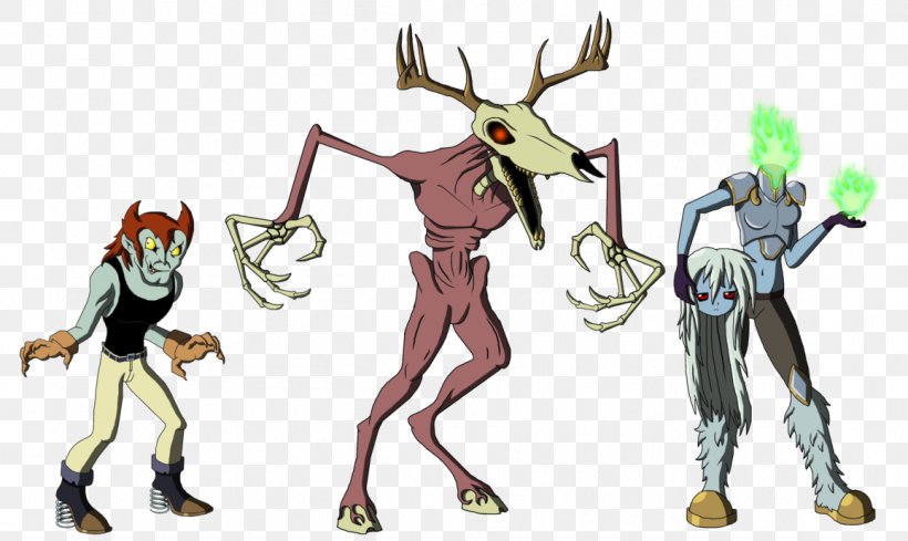 Reindeer Monster Countdown Legendary Creature Jersey Devil Fiction, PNG, 1157x691px, Watercolor, Cartoon, Flower, Frame, Heart Download Free