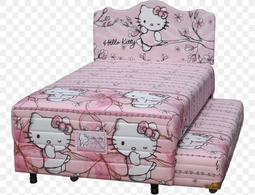 Bed Hello Kitty Mattress Divan Furniture, PNG, 750x626px, Bed, Bed Frame, Bed Sheet, Chair, Child Download Free
