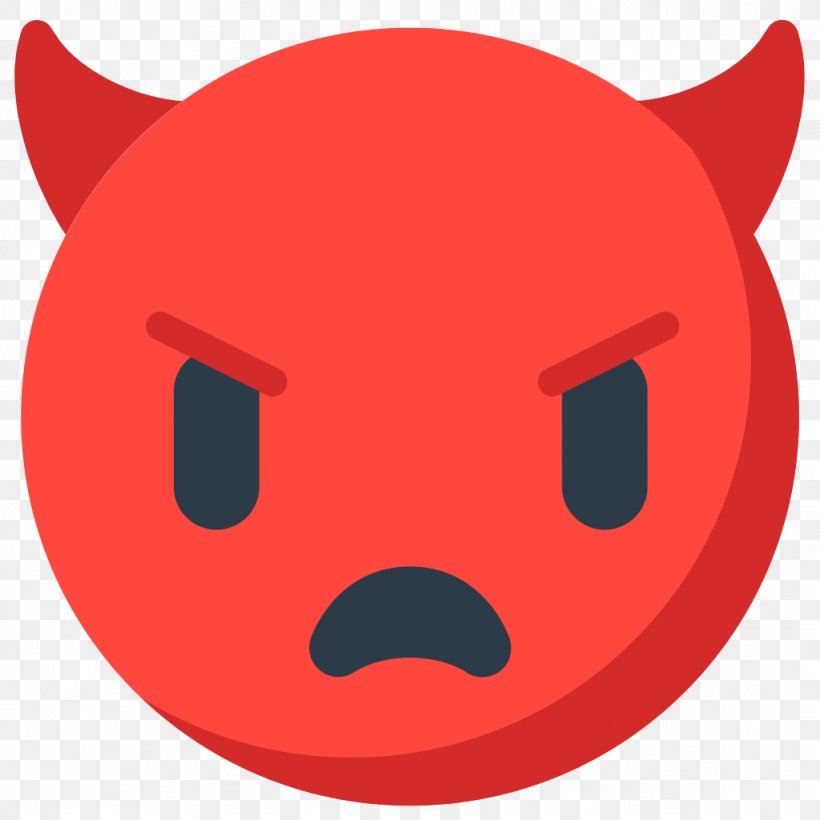 Emoji Emoticon Devil SMS Sticker, PNG, 1024x1024px, Emoji, Anger, Carnivoran, Cartoon, Demon Download Free