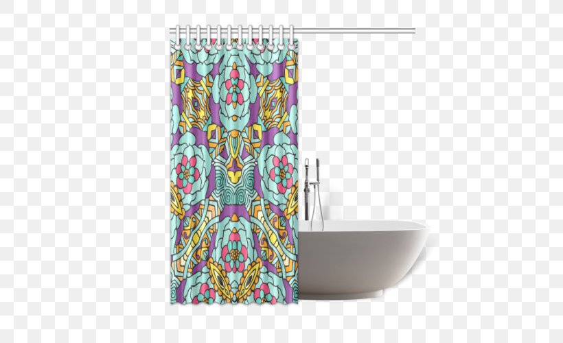 Douchegordijn Shower Curtain Rectangle, PNG, 500x500px, Douchegordijn, Curtain, Purple, Rectangle, Shower Download Free