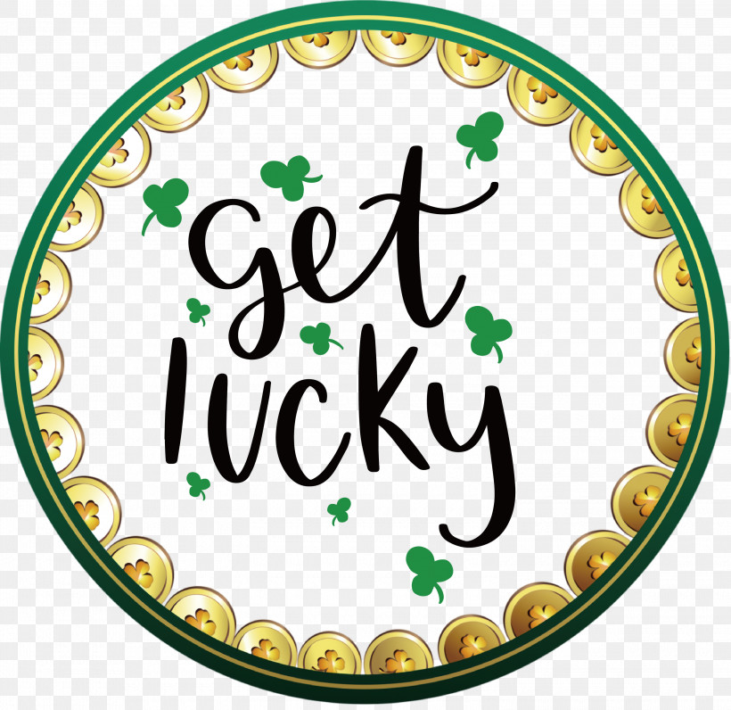 Get Lucky Saint Patrick Patricks Day, PNG, 3000x2915px, Get Lucky, Flower, Fruit, Green, Line Download Free