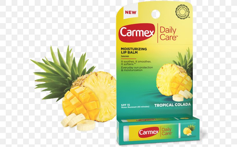 Lip Balm Carmex Moisturizer Balsam, PNG, 624x509px, Lip Balm, Ananas, Balsam, Bromeliaceae, Carmex Download Free