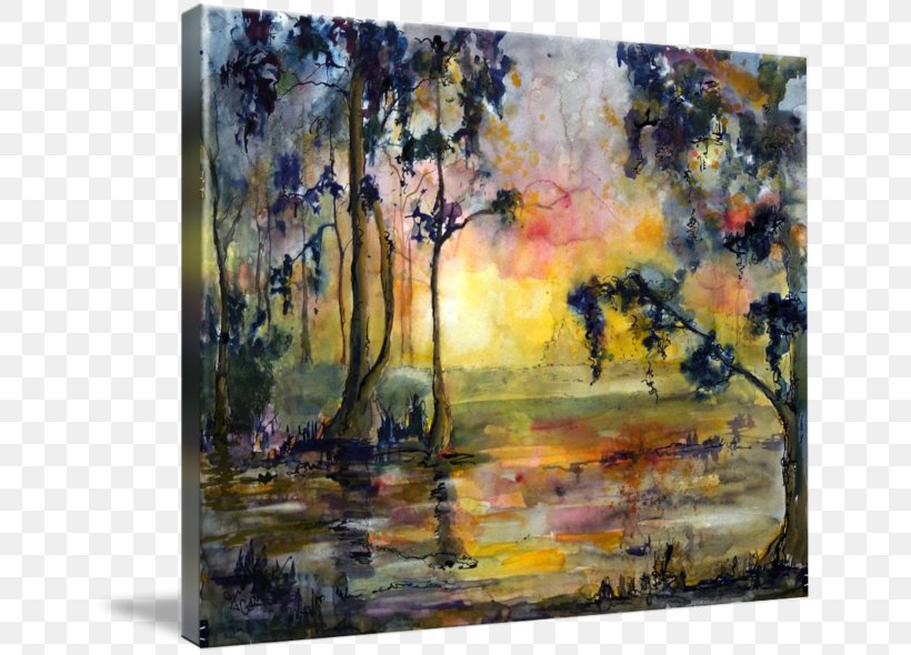 Watercolor Painting Great Dismal Swamp Okefenokee Swamp Dismal Swamp Canal, PNG, 650x590px, Painting, Acrylic Paint, Art, Artist, Artwork Download Free