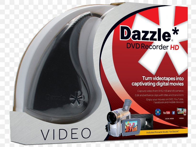VHS Video Capture Dazzle DVD Recorder HD Pinnacle Systems, PNG, 2000x1500px, Vhs, Brand, Computer, Computer Hardware, Computer Software Download Free