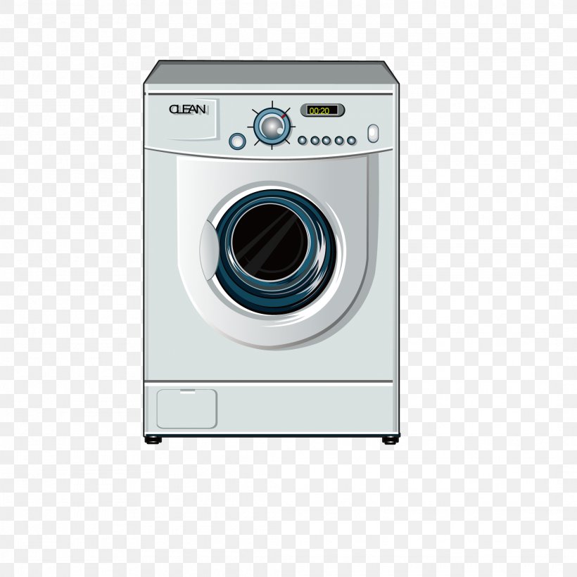 Washing Machine Clothes Dryer Home Appliance Combo Washer Dryer, PNG, 2126x2126px, Washing Machine, Clothes Dryer, Combo Washer Dryer, Graphic Arts, Home Appliance Download Free