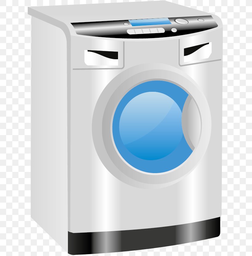 Washing Machine Clothes Dryer Home Appliance Euclidean Vector, PNG, 641x834px, Washing Machine, Clothes Dryer, Home Appliance, Laundry, Machine Download Free
