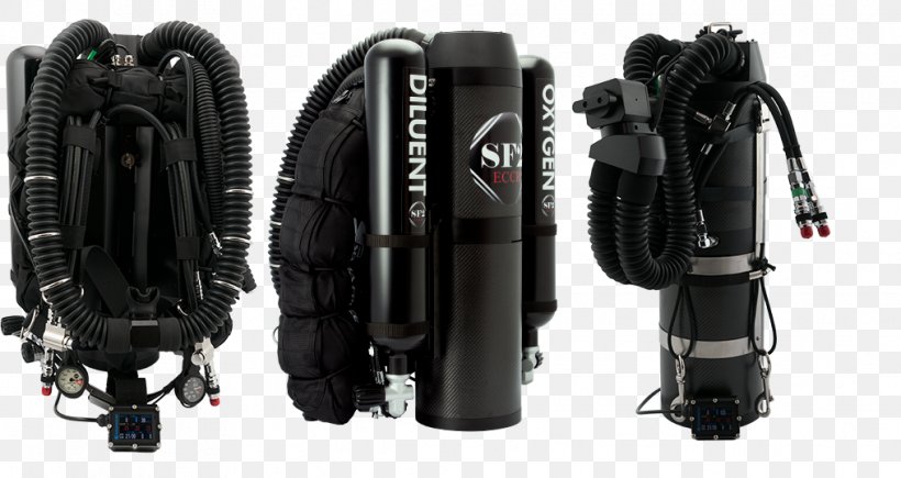 Rebreather Scuba Diving Underwater Diving Sidemount Diving Technical Diving, PNG, 1015x539px, Rebreather, Breathing, Buoyancy Compensator, Camera Accessory, Diving Equipment Download Free