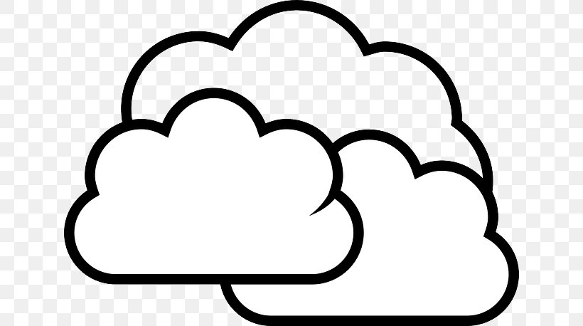 Clip Art Vector Graphics Illustration Free Content, PNG, 640x458px, Cloud, Area, Black, Black And White, Cartoon Download Free