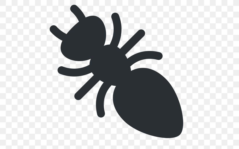 Emojipedia Ant Beetle Text Messaging, PNG, 512x512px, Emoji, Ant, Beetle, Black And White, Emojipedia Download Free