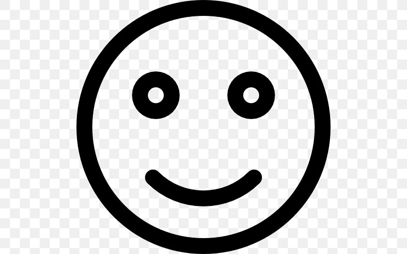 Emoticon Smiley Clip Art, PNG, 512x512px, Emoticon, Area, Black And White, Emotion, Face Download Free