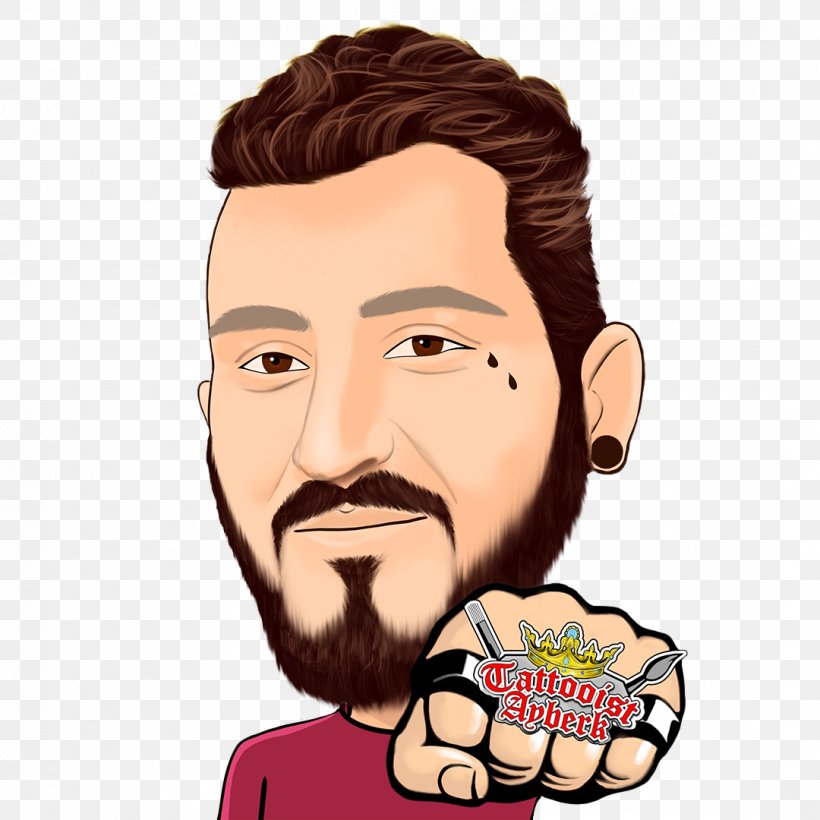 TATTOOIST Ayberk Altınoluk Instagram Portrait, PNG, 1080x1080px, Instagram, Beard, Cartoon, Cheek, Chin Download Free