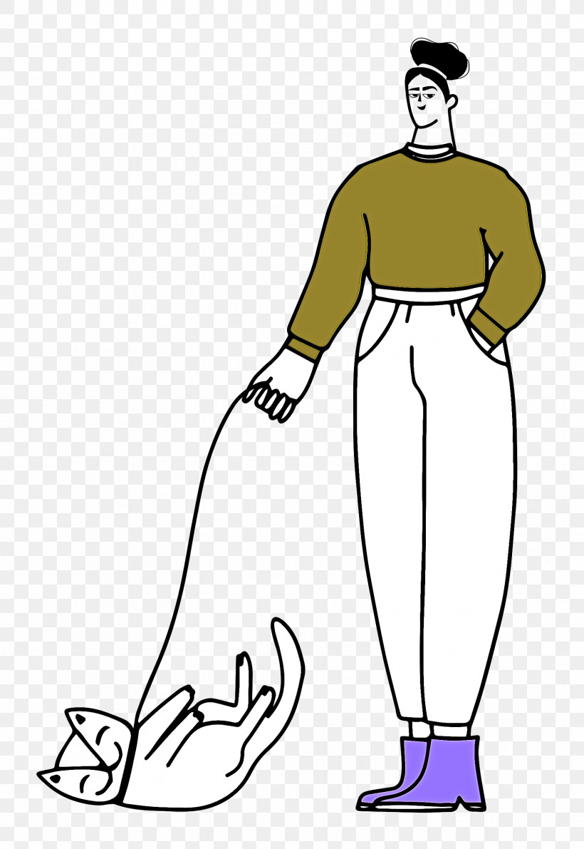 Walking The Cat, PNG, 1721x2500px, Line Art, Dress, Headgear, Joint, Leg Download Free