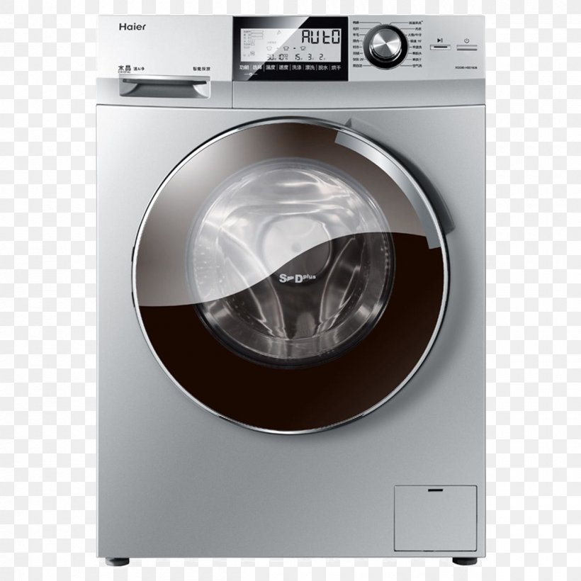 Washing Machine Haier Laundry Clothes Dryer Home Appliance, PNG, 1200x1200px, Washing Machine, Agitator, Clothes Dryer, Combo Washer Dryer, Detergent Download Free