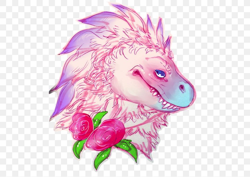 Dragon Snout Pink M, PNG, 500x581px, Dragon, Art, Fictional Character, Magenta, Mythical Creature Download Free