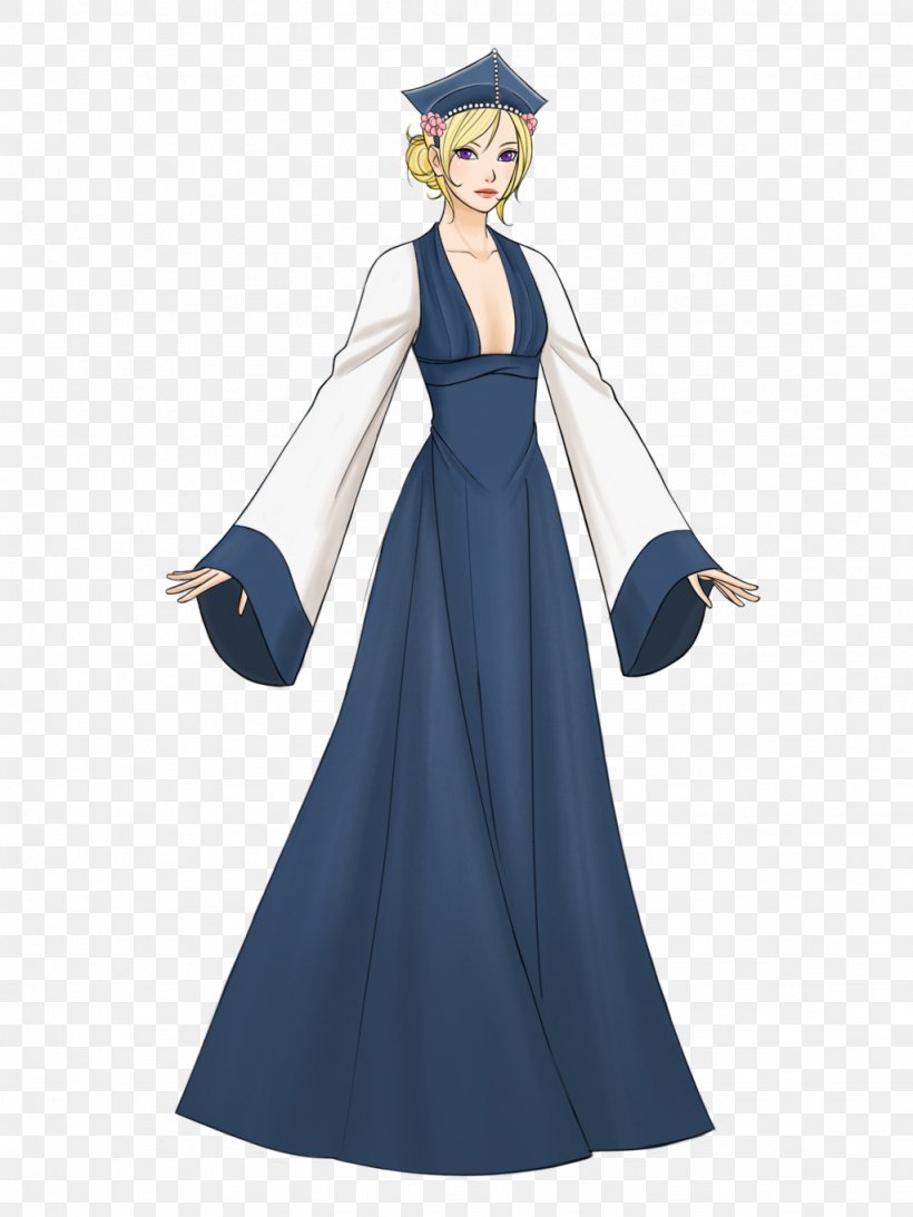 Gown Robe Character Fiction Costume, PNG, 1024x1365px, Watercolor, Cartoon, Flower, Frame, Heart Download Free