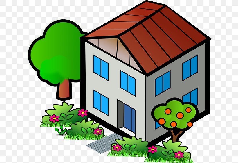 House Building Home Clip Art, PNG, 640x564px, House, Area, Artwork, Building, Facade Download Free