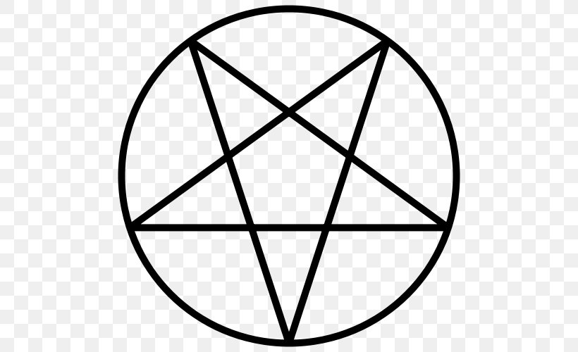 Lucifer Satanism Pentagram Symbol, PNG, 500x500px, Lucifer, Area, Baphomet, Black, Black And White Download Free