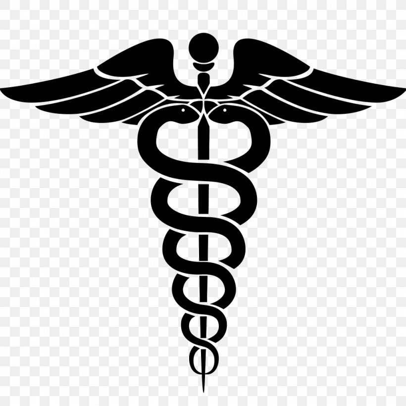 Staff Of Hermes Caduceus As A Symbol Of Medicine Clip Art, PNG, 1024x1024px, Staff Of Hermes, Black And White, Caduceus As A Symbol Of Medicine, Doctor Of Medicine, Fictional Character Download Free