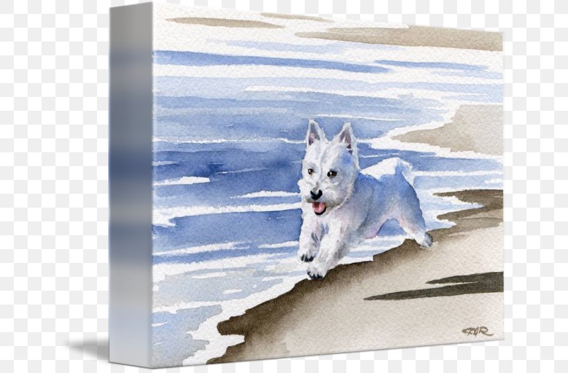 West Highland White Terrier Dog Breed Painting Picture Frames, PNG, 650x539px, West Highland White Terrier, Art, Breed, Carnivoran, Dog Download Free