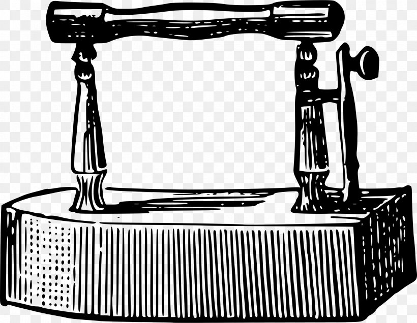 Hair Iron Clothes Iron Vintage Clothing Drawing Clip Art, PNG, 2400x1864px, Hair Iron, Antique, Black, Black And White, Clothes Iron Download Free