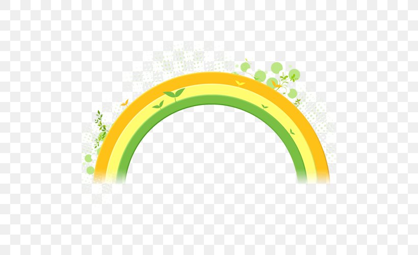 Rainbow Download, PNG, 500x500px, Rainbow, Area, Cartoon, Gratis, Green Download Free