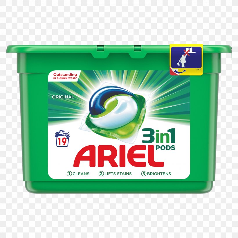 Ariel Laundry Detergent Bleach Stain Removal, PNG, 1600x1600px, Ariel, Bleach, Brand, Capsule, Cleaning Download Free