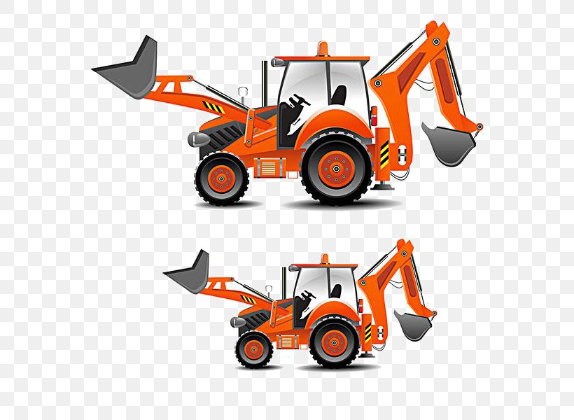 Tractor Heavy Equipment Architectural Engineering Clip Art, PNG, 570x600px,  Tractor, Architectural Engineering, Automotive Design, Car, Cartoon