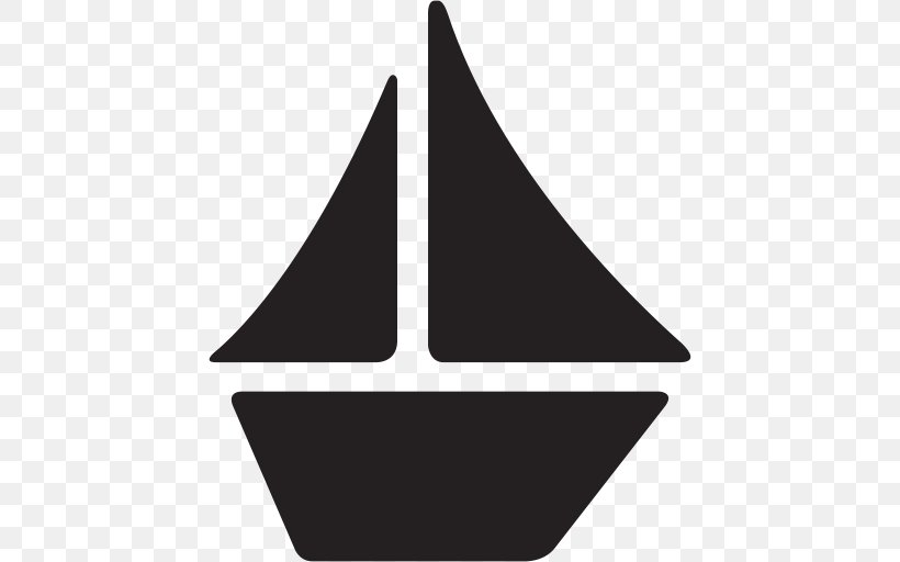 Sailboat Sailing Ship, PNG, 512x512px, Sailboat, Black, Black And White, Boat, Catketch Download Free