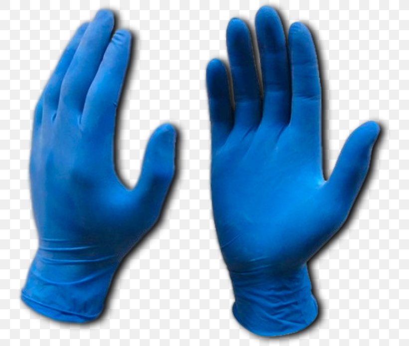 Medical Glove Rubber Glove Blue Latex, PNG, 752x694px, Medical Glove, Blue, Clothing Accessories, Cobalt Blue, Disposable Download Free