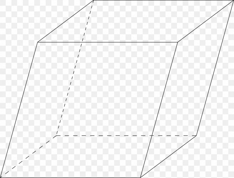 Parallelepiped Rhomboid Parallelogram Geometry Shape, PNG, 1575x1198px, Parallelepiped, Area, Black And White, Diagram, Face Download Free