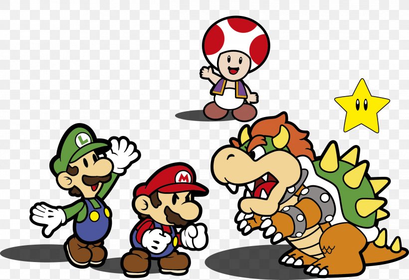 Super Mario Bros. Mario & Luigi: Superstar Saga Bowser, PNG, 2481x1701px, Super Mario Bros, Art, Bowser, Cartoon, Clip Art Download Free