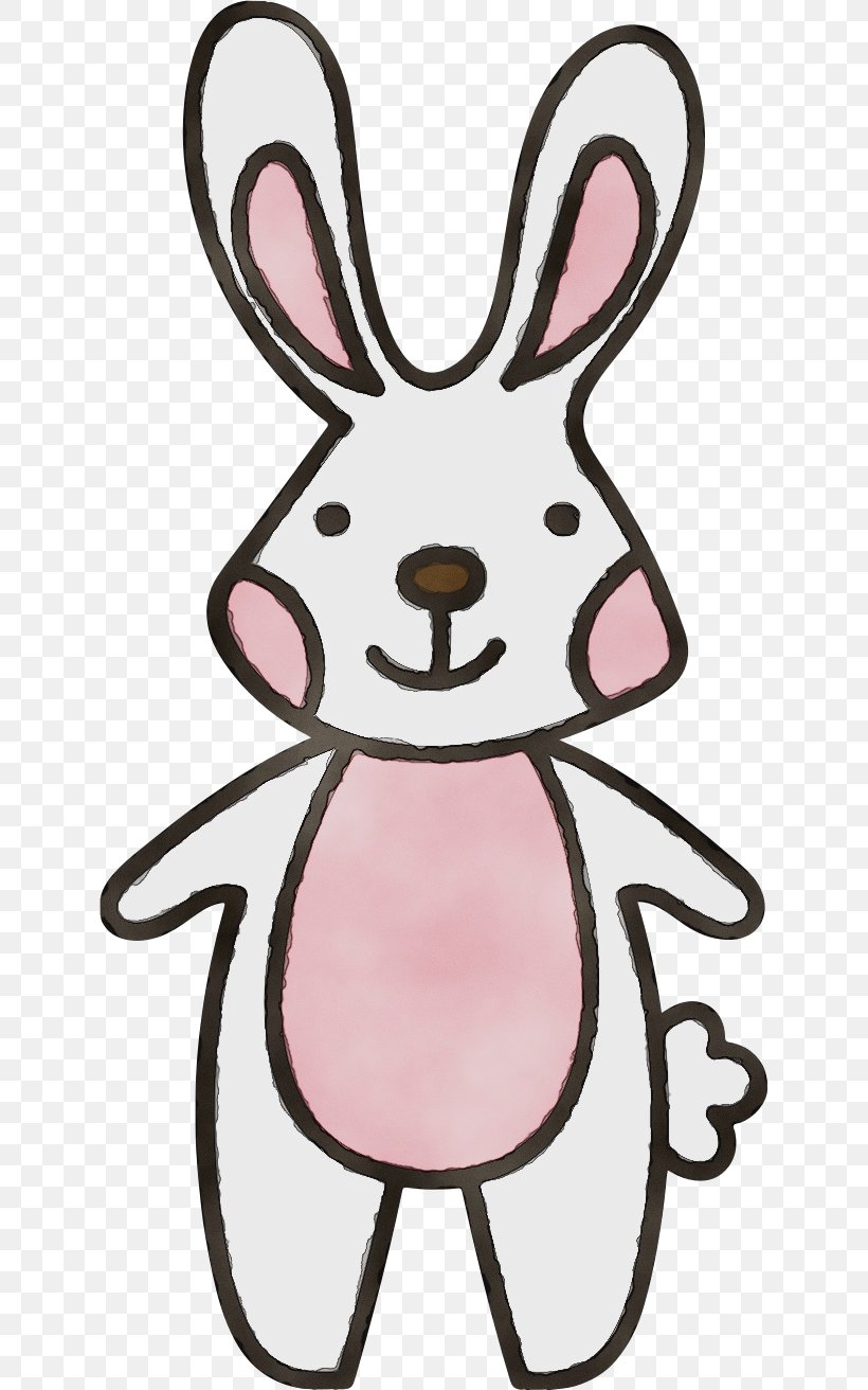 Easter Bunny, PNG, 632x1312px, Watercolor, Animal Figure, Cartoon, Easter Bunny, Nose Download Free