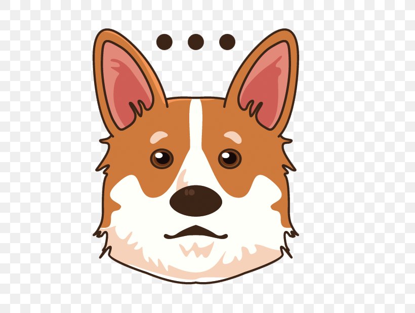 Dog Breed Pembroke Welsh Corgi Puppy Emoji Sticker, PNG, 618x618px, Dog Breed, Breed, Carnivoran, Dog, Dog Like Mammal Download Free