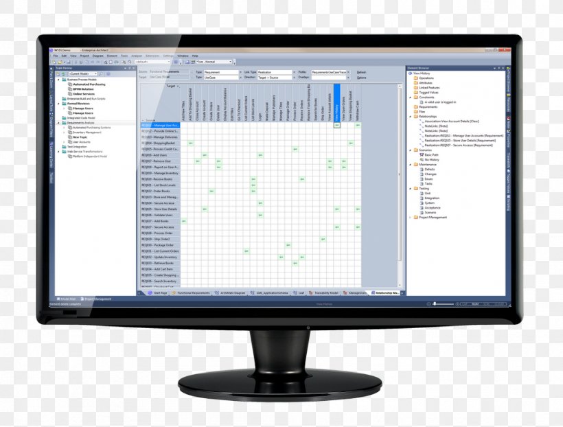 Enterprise Architect Computer Software Sparx Systems Unified Modeling Language Computer Monitors, PNG, 1011x768px, Enterprise Architect, Business, Business Analysis, Business Process Model And Notation, Computer Monitor Download Free
